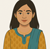 a girl with chudidhar