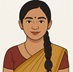 a girl with traditional dress